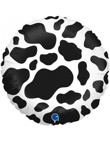 Globo 18" Mylar Redondo Manchado Moo Moo 1pz