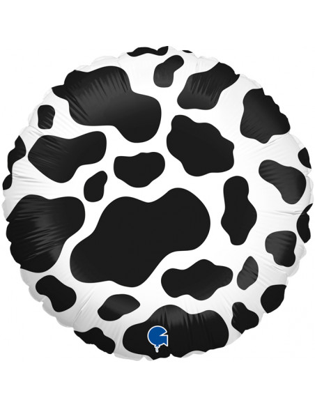 Globo 18" Mylar Redondo Manchado Moo Moo 1pz GRABO