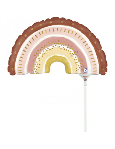 Globo 14" Mylar Mini Shape 19173 Mini Boho Rainbow