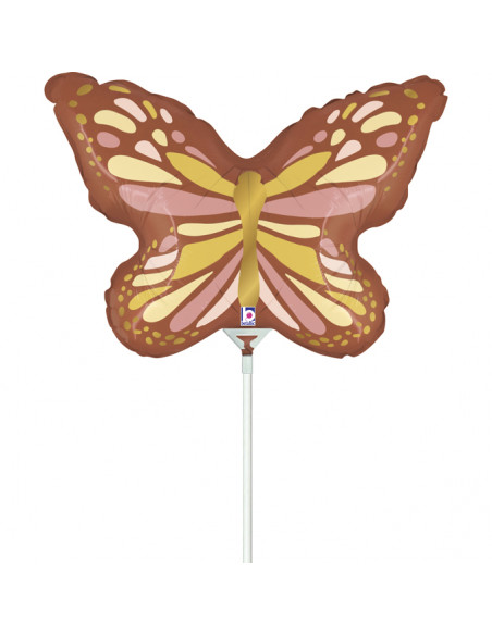 Globo 14" Mylar Mini Shape 19174 Mini Boho Butterfly GRABO