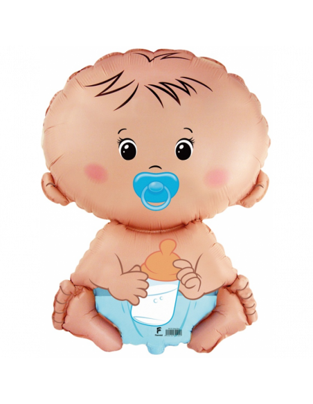 Globo 26" Super Shape Bebè Celeste "Baby Blue" WOW POPS