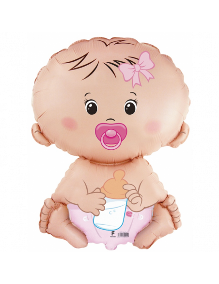Globo 26" Super Shape Bebè Rosa "Baby Pink" WOW POPS