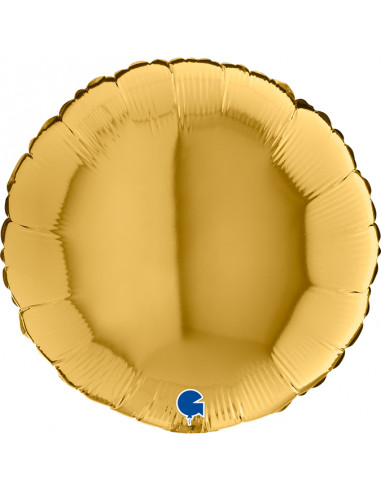 Globo 18" mylar Round  Oro Claro 8112G5