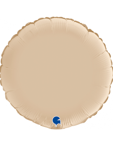 GLOBO 18" Mylar CREMA SATINADO 1PZ GRABO