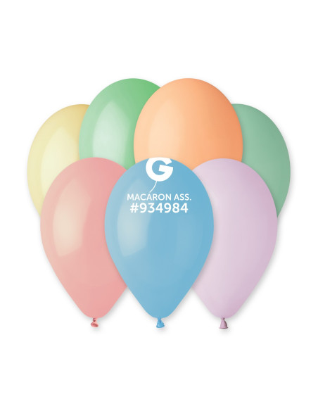 Gemar Standard 26cm / 10" - Macaron Assorted 934984 - G90 - 100pcs ...