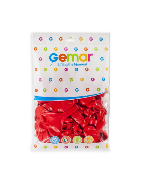 Gemar Standard 25cm / 10" - Red 045 - CR - 50pcs GEMAR