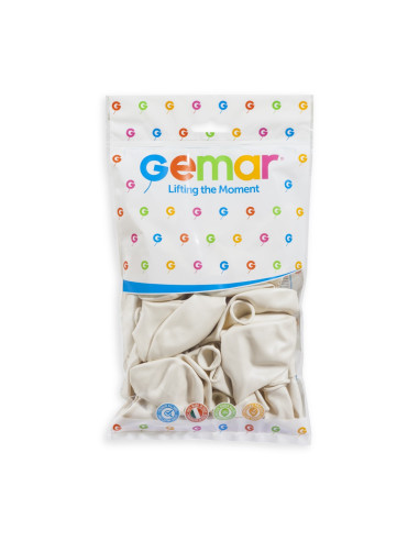 Gemar Metallic 33cm / 13" - White 029 - GM120 - 50pcs GEMAR