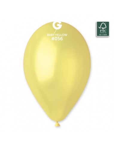 Gemar Metallic 33cm / 13" - Baby Yellow 056 - GM120 - 50pcs