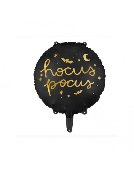 Globo 18" mylar Black "Hocus Pocus" Party Deco