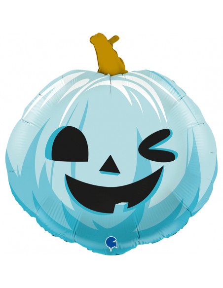Globo 22" 56cm  Funny Calabaza Celeste 1 pz GRABO