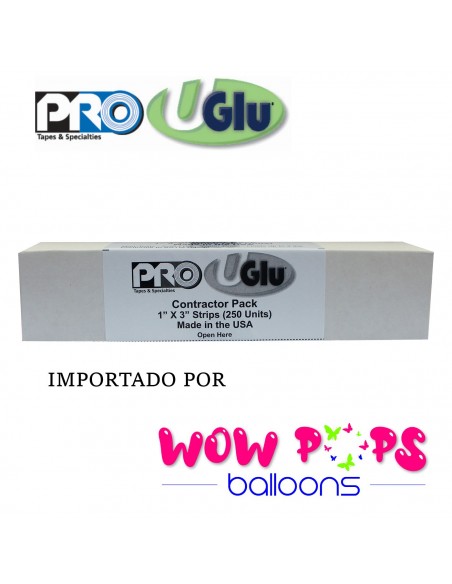 UGLU DASHES STRIPS 1" X 3"   2,5CM  x 7,5 CM  50 UNIDADES