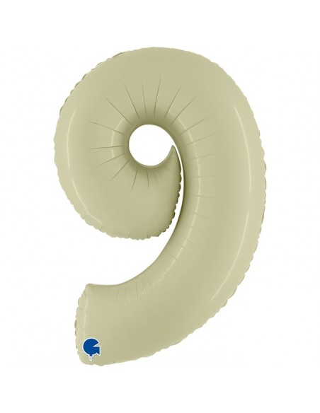 Globo 40" Mylar numero 9 Verde Oliva GRABO