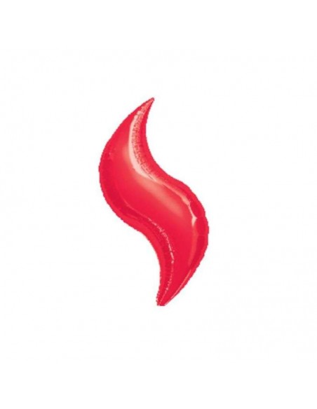 Golobo 18" Globo forma Curva 18" Rojo 1 unidad KALEIDOSCOPE