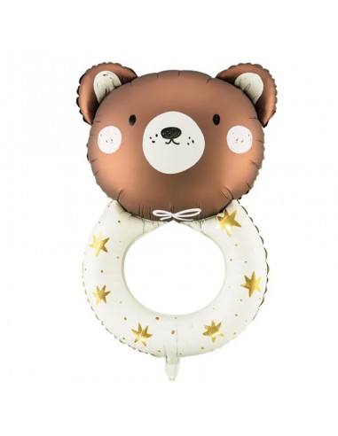 Globo Mylar 35" Super Shape Osito "Teddy Rattle"