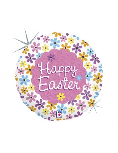 Globo 18" Easter Pascua "Easter Springs Petals" betalic