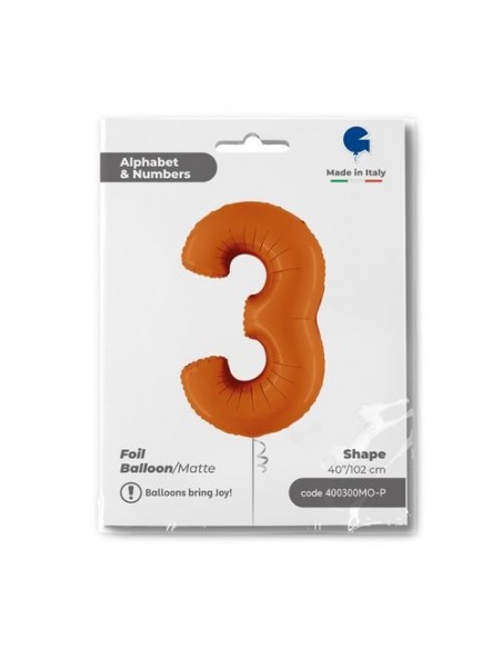 Number 3 Matte Orange 40inc GRABO