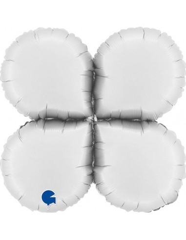 Globo 19" Base Drops Medium  Satin White