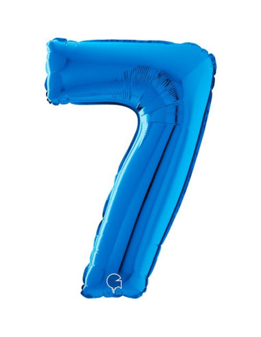 Globo 26"Number 7 Blue