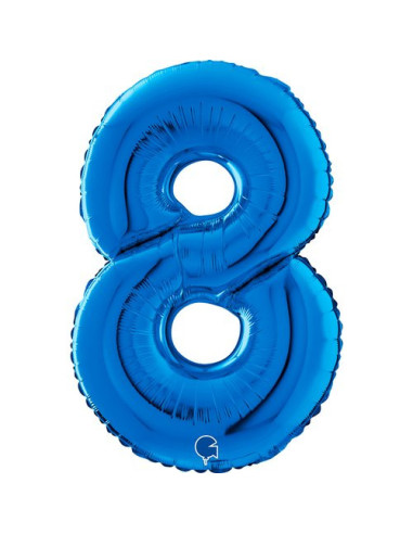 Globo 26"Number 8 Blue