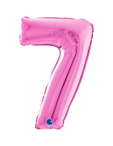 Globo 26"Number 7 Pink