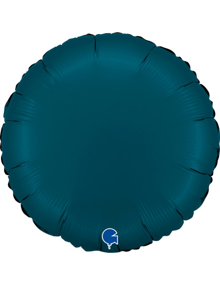 Round 18inc Satin Petrol Blue GRABO
