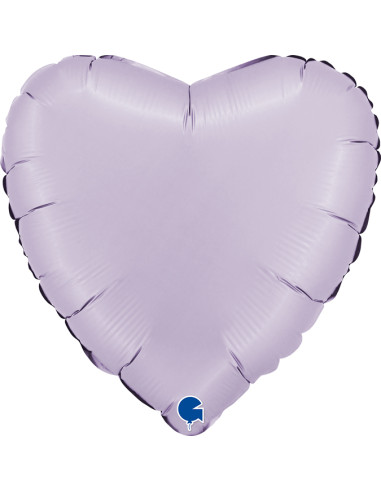 Heart 18inc Satin Lilac