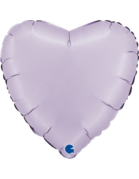 Heart 18inc Satin Lilac GRABO