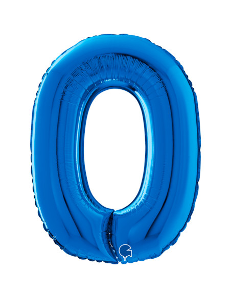 Globo 26" Number 0 Blue GRABO