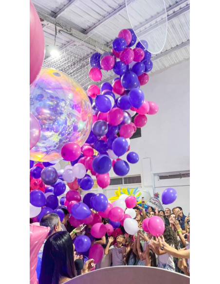 Red para caida de globos (70 globos inflados a 9") WOW POPS