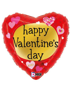 Globo 18" Mylar corazón de San Valentín betalic