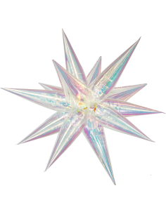 GLOBO 26"Estrella Starburst 3D TORNASOL 1 unidad