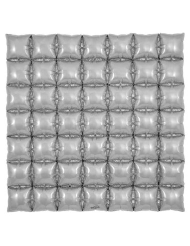 BALLOON WAFFLE 92X92 CM SILVER