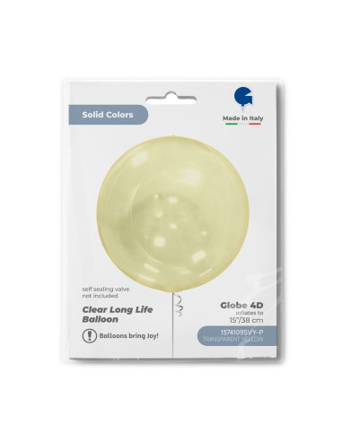 Globe 15inc Transparent Yellow 4D GRABO