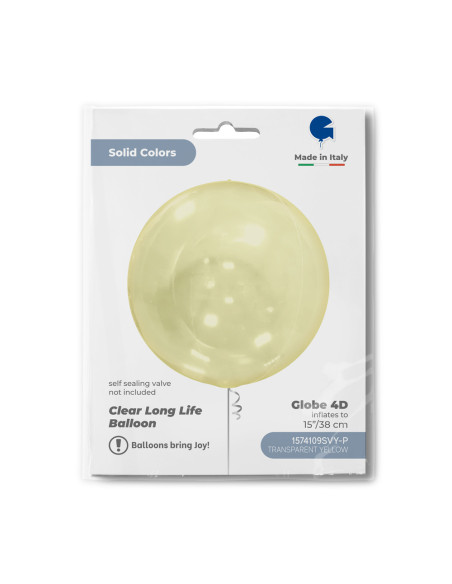 Globe 15inc Transparent Yellow 4D GRABO